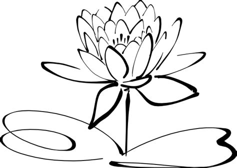 Download clker's flower lineart clip art and related images now. Lotus-basic Clip Art at Clker.com - vector clip art online ...
