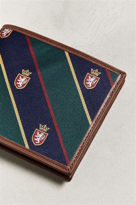 Polo Ralph Lauren Striped Billfold Wallet In Brown For Men Lyst