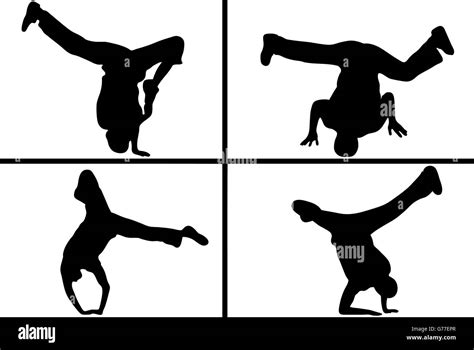 Street Dancer Silhouette Stock Vector Image And Art Alamy