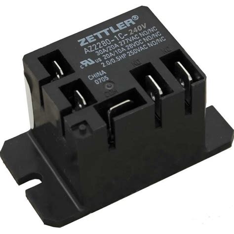 Zettler Relay Spdt 30 Amp 220 Volt Coil Ac2280 1c 240a