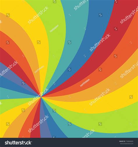 Abstract Rainbow Ray Texture Festive Background Stock Vector Royalty
