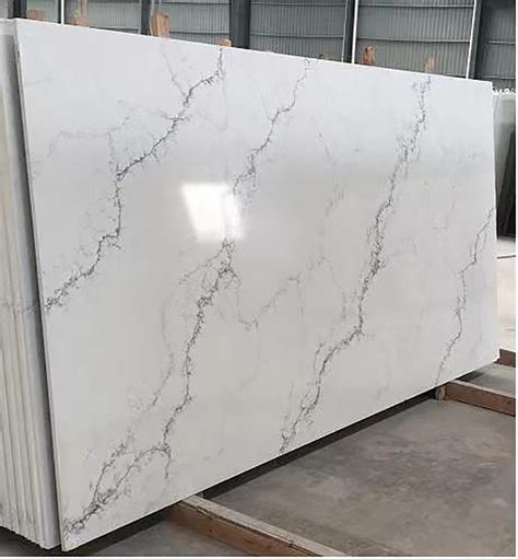 Calacatta White Quartz Slabs Kitchen Countertops Bathroom Vanity Tops