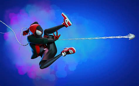 2880x1800 Spider Man Miles Web Shooter Artwork Macbook Pro Retina Hd 4k