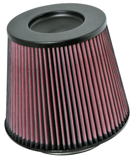 Uitwasbaar filter met een hoge luchtdoorlaat. K&N Releases New Large Tapered Cone Universal Air Filter ...
