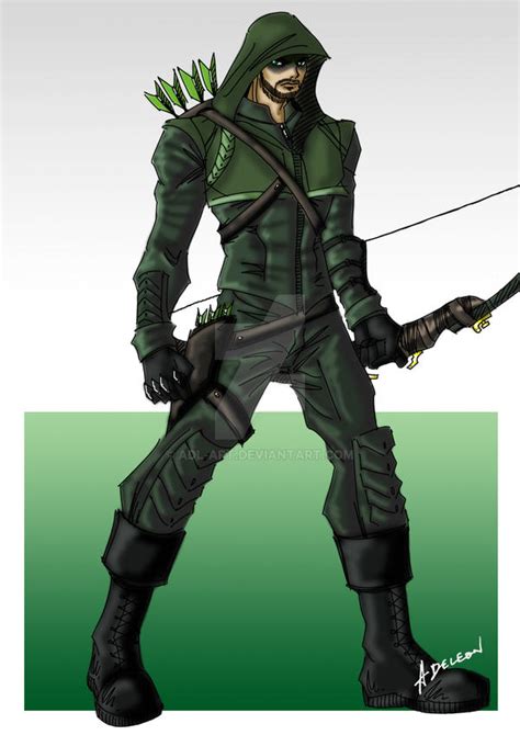 Oliver Queen Green Arrow By Adl Art On Deviantart