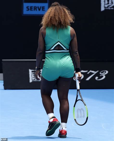 Living, loving, and working to help you. Serena Williams sports revealing green lycra jumpsuit at ...