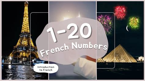Numbers 1 20 In French French For Beginners Free Introduction Youtube