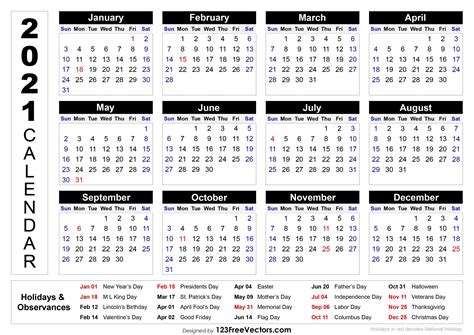 National Days Calendar 2021 2021 National Food Holidays Printable