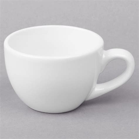 World Tableware BW 1154 Basics 3 Oz Bright White Porcelain Espresso