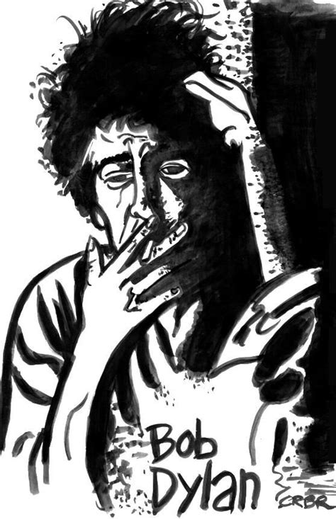 Caricature De Bob Dylan Par Tony Crbr Caricatures