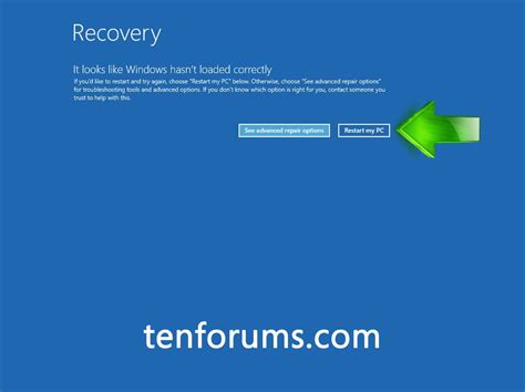 Troubleshoot Windows 10 Failure To Boot Using Recovery Environment