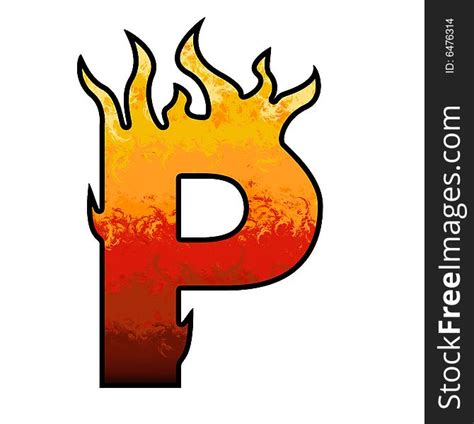 Flames Alphabet Letter P Free Stock Images And Photos 6476314