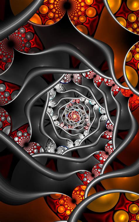 Spiral Tile By Suicidebysafetypin On Deviantart Fractals Fractal Art