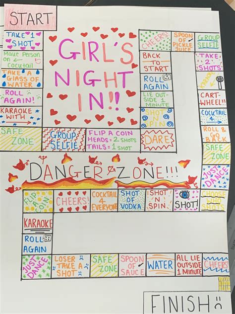 Pin By Ilse De Waal On Drink Game Board Sleepover Party Games Fun