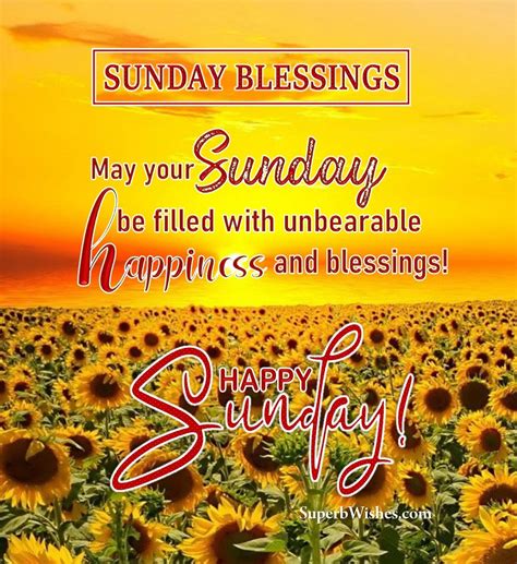 Best Sunday Blessings Quotes And Messages Superbwishes