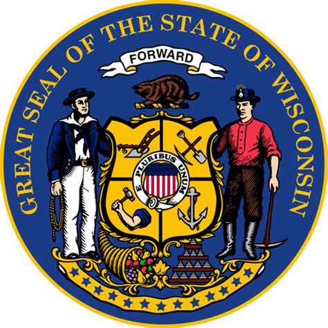 Wisconsin State Information Symbols Capital Constitution Flags