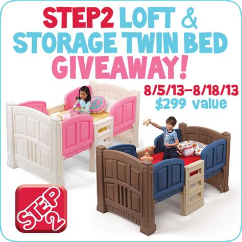 Step2 Loft And Storage Twin Bed Giveaway Ends 818 Step2 Blog