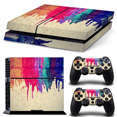 Cewaal Painting Vinyl Cover Decal For Ps4 Skin Sticker For Playstation