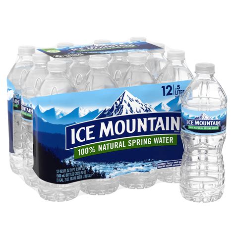 Ice Mountain Brand 100 Natural Spring Water 169 Ounce Bottles Pack