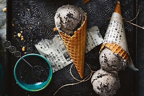 Too many people think it's delicious to write it off after one cheap. Black sesame ice cream cones - Recipes - delicious.com.au