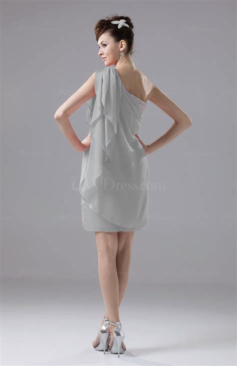 Platinum Cute Sheath Sleeveless Backless Knee Length Cocktail Dresses