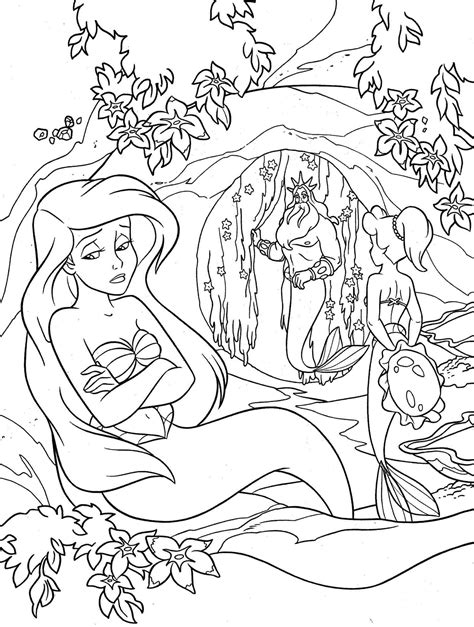 Little Mermaid Melody Coloring Pages At Getdrawings Free