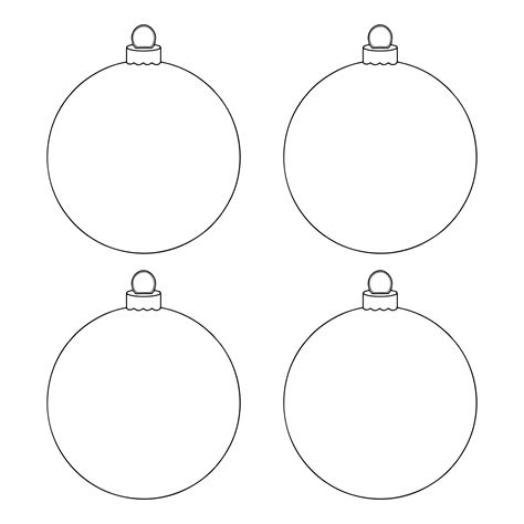 Best Free Printable Christmas Ornament Shapes PDF For Free At Printablee