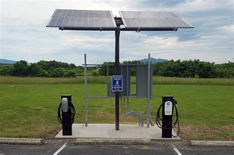Solar Charging Station Powered Stations For Electric Vehicles Mobile In