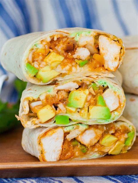 Easy Avocado Chicken Burrito Recipe Tatyanas Everyday Food