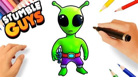 How To Draw Alien Stumble Guys Skins Youtube