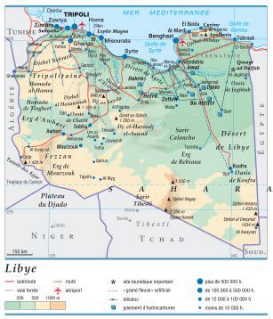 Libye Carte Villes