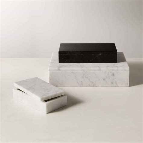 Extra Large White Marble Box Cb2 Uae