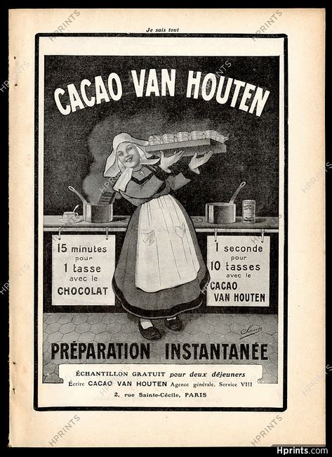 Cacao Van Houten Chocolates Food Advertisement