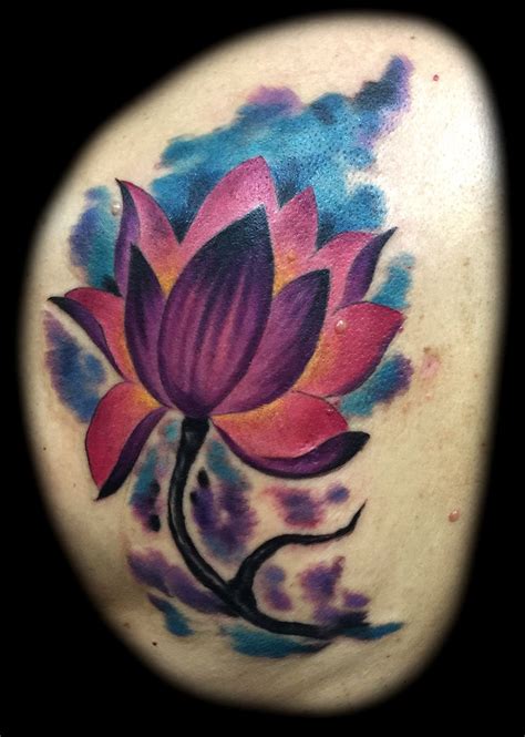 Joeriley Watercolor Lotus Tattoo Watercolor Lotus Flower Tattoos For Women