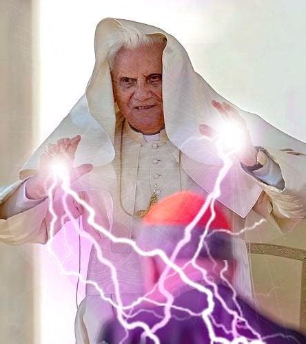 Pope Benedict Xvi Unleashes Force Lightning Pic Pics