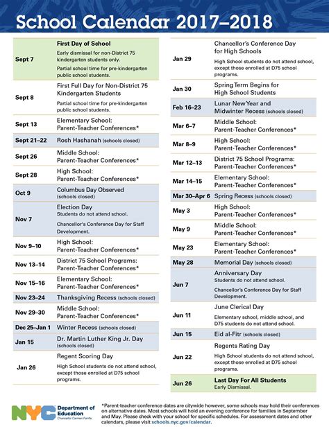 If you are a malaysian citizen or planning. 2017 -2018 NYC Public Schools' Calendar - UFT Solidarity
