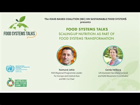 Food Systems Talks Scaling Up Nutrition As Part Of The Food Systems
