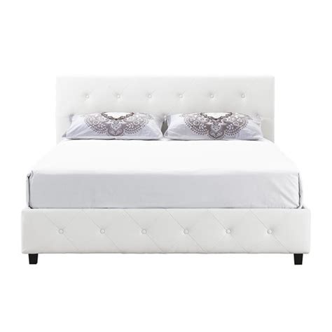Dhp Dakota Upholstered Bed Full 39 In X 58 In X 80 In White Faux
