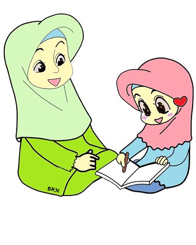 Kartun Muslimah Gambar Kartun Ayah Ibu Dan 2 Anak Perempuan Andai Aku