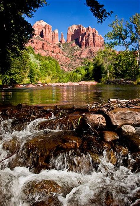 Cathedral Rock And Waterfalls Sedona Az Places To See Places To Travel