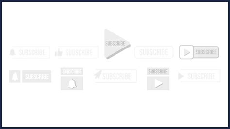 10 Free White Subscribe Buttons For Youtube