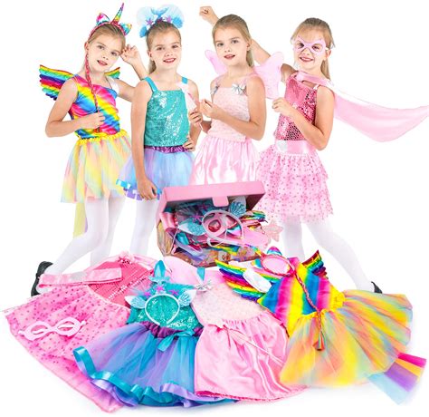 Buy Fedio Dress Up Clothes For Little Girls Kids Dress Up And Pretend