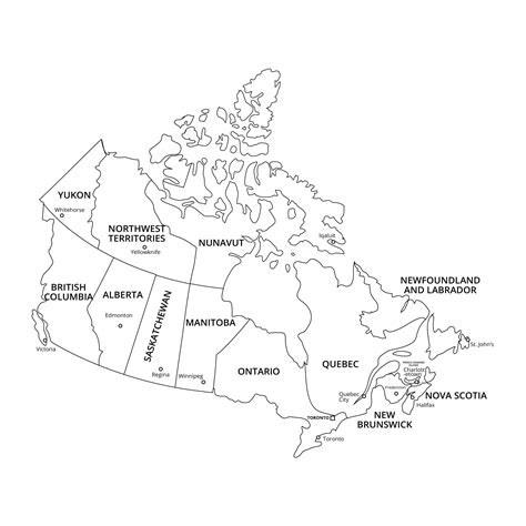 7 Free Printable Canada Map With Cities World Map With Countries