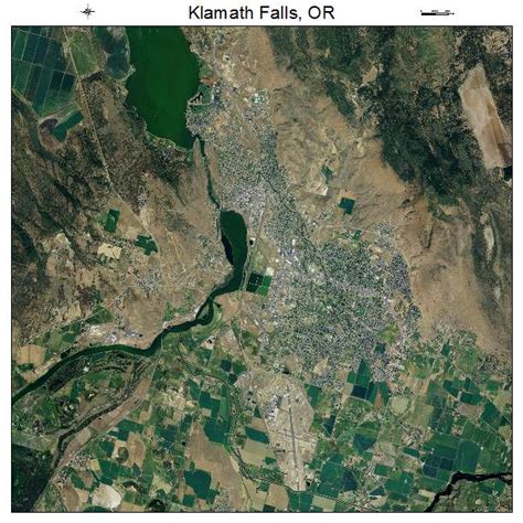 Aerial Photography Map Of Klamath Falls Or Oregon