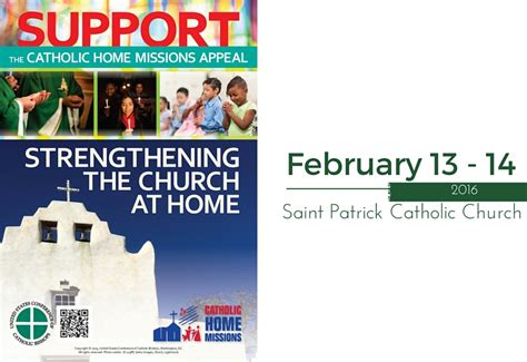 Catholic Home Missions Appeal Saint Patrick Catholic Church