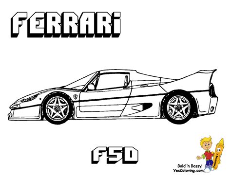 34 Dessins De Coloriage Ferrari à Imprimer Sur Page 4