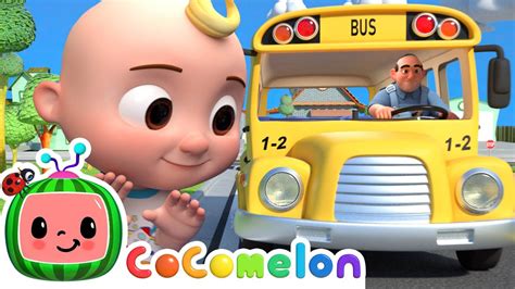 Wheels on the Bus (School Version) | CoComelon Nursery Rhymes & Kids