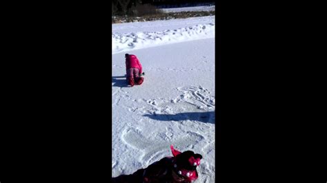 The Kids Making Snow Angels Youtube
