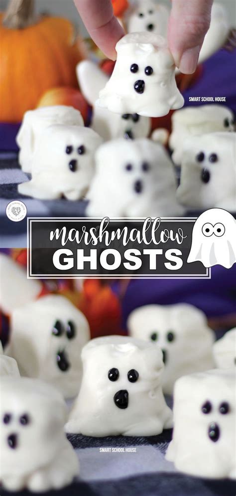 Marshmallow Ghosts Halloween Treats Christmas Recipes Appetizers