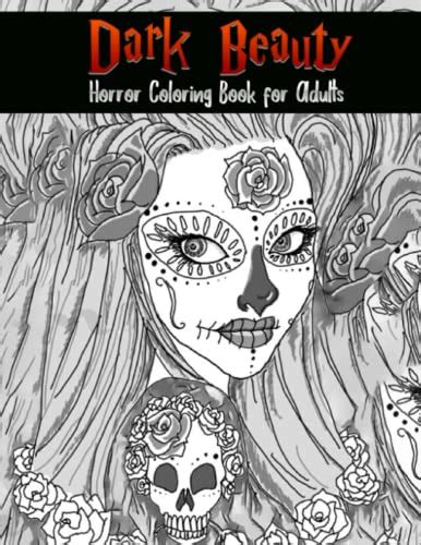 Dark Beauty Horror Coloring Book For Adults Horror Princess Coloring